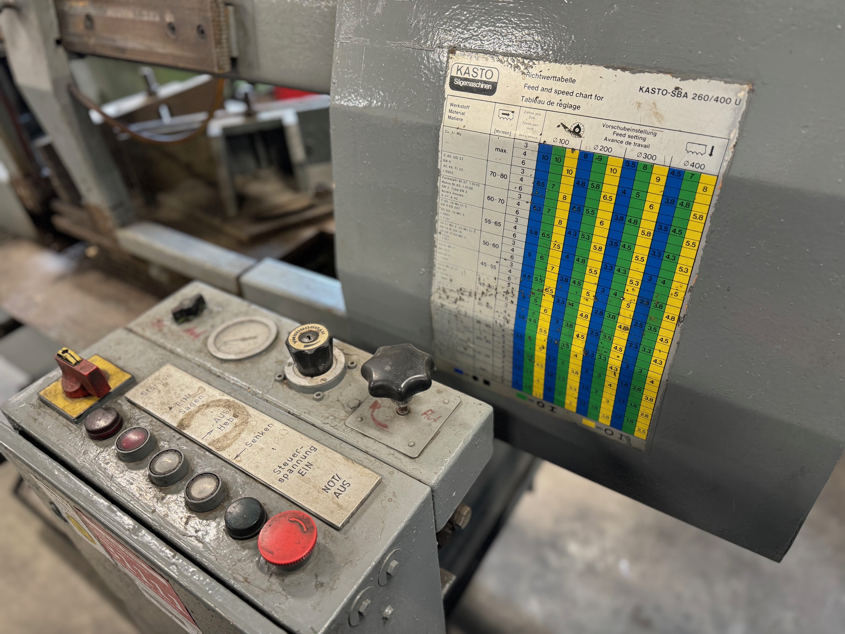 Bandsäge Halbautomatisch Kasto SBA 260/400U